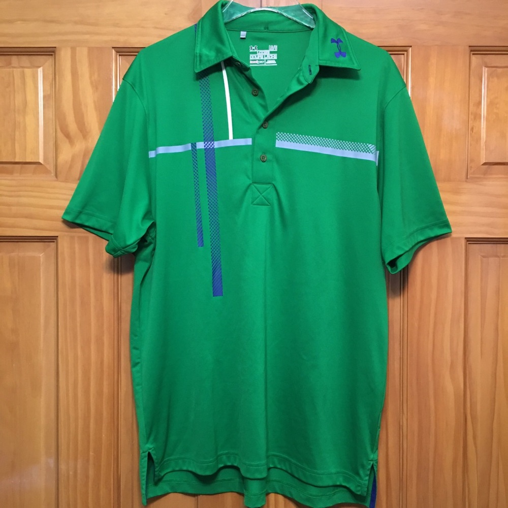 Under Armour Heat Gear Green Polo